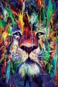 Moderne Animaux Graffiti Art Lions Toile Peinture Mur Des Affiches D'art Imprime Cuadros Mur Photos pour Salon Home Decor Mur - Product Image 6