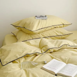 100% Juego de cama de lino francés personalizar LOGO color Tamaño completo Queen lujo en venta salida de fábrica - Product Image 5