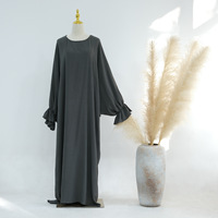 Vêtements amples pour femmes grande taille robes abaya longues vente en gros de robes longues moins chères pour femmes musulmanes en mousseline de soie