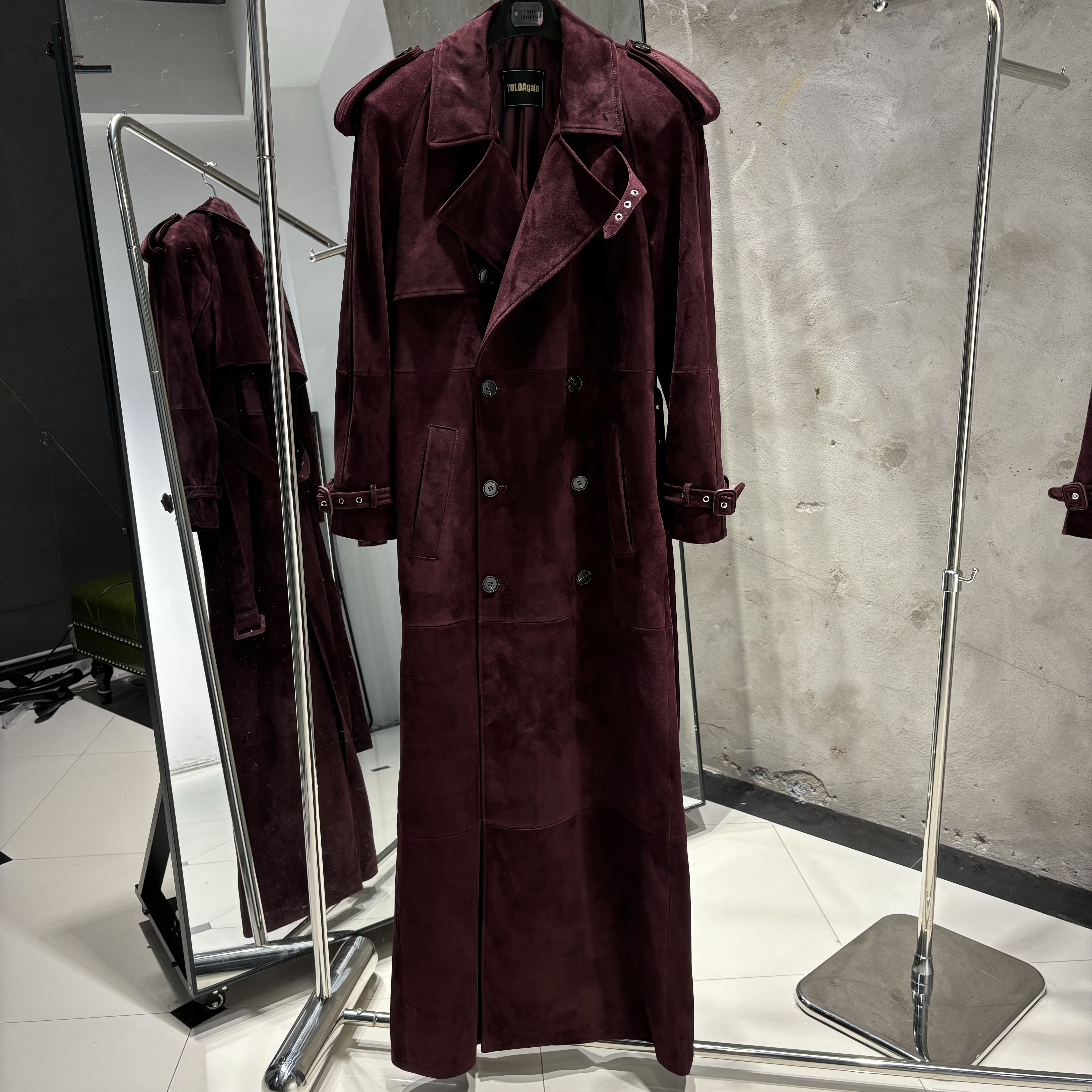 New Burgundy Suede