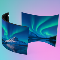 Módulo LED Flexible Starshine P2.5 GOB, Pantalla Flexible RGB a Todo Color, Uso Interior/Exterior, Montable en Pared, Garantía de 3 Años