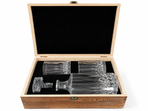 Juego de Decantador de Whisky de Cristal SKYJOY con 2 Vasos y Caja de Madera Vintage, Origen China, para Regalos para Hombres y Padres - Product Image 2