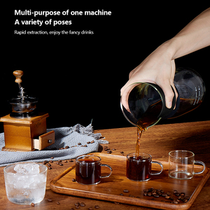 Mini macchina da caffè ghiacciata portatile da viaggio e macchina da caffè per il ghiaccio per la produzione di tè Espresso in vetro macchina da caffè elettrica per birra fredda Usb - Product Image 6