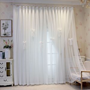 Nueva Cortina de Salón de Doble Capa Integrada de Tela y Gasa Color Crema Totalmente Opaca - Product Image 6
