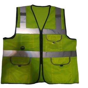 Hi VIS Parka 100% โพลีเอสเตอร์, ไฟ LED เข็มขัดวิ่งหน้าอกผู้ชายถึงผู้ชายเสื้อยืดเสื้อกั๊กนิรภัยสีชมพูก่อสร้าง - Product Image 1