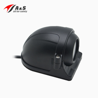 Mini Cámara de Visión Lateral AHD IR Impermeable IP66 para Automóvil, Autobús, Camión y Camioneta