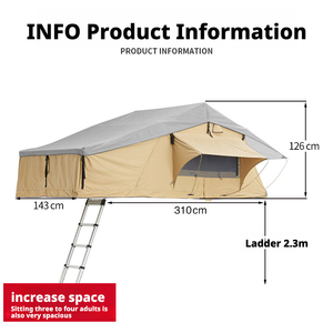 Carpa de Techo Ligera para SUV, Carpa de Techo para <span class=keywords><strong>4</strong></span> Personas, Instalación Rápida, Impermeable, Carpa de Techo Suave para 4X4 - Product Image 6