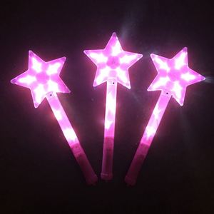 Custom <b>LED</b> Luminous Large <b>Star</b> Shining Wand Concert Prop Fluorescent Bar Purple Glowing Gift Support Wand Fluorescent Rod - Product Image 6