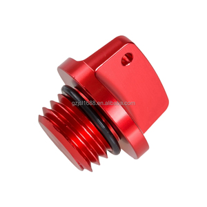 NiceCNC 알루미늄 합금 CNC 가공 아노다이징 오일 탱크 캡 개조된 오토바이 엔진 오일 캡 - Product Image 2