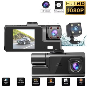 Telecamera DVR per <span class=keywords><strong>Auto</strong></span> a 3 Canali con Controllo <span class=keywords><strong>WiFi</strong></span>, Dash Cam per Veicoli, Registratore Video 1080P, Telecamera Posteriore per <span class=keywords><strong>Auto</strong></span>, Scatola Nera per Veicoli - Product Image 2