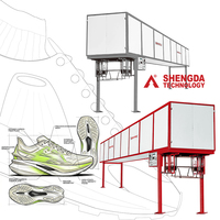 Four de thermoformage suspendu pour empeignes de chaussures de sport en cuir, machine de formage et de réglage thermique pour la fabrication de chaussures en usine