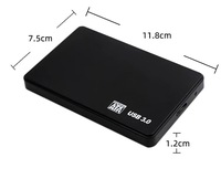 Caja de Disco Duro Externo de 2.5 Pulgadas USB 2.0, sin Herramientas, para SSD SATA, Compatible con Portátiles