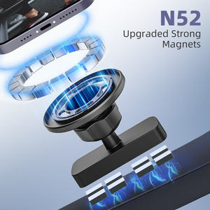 حامل هاتف محمول قابل للطي مزدوج الجوانب مغناطيسي بقوة شفط عالية 360 درجة °   حامل قابل للتعديل للصالة الرياضية والجولف والرحلات البحرية والثلاجة - Product Image 6