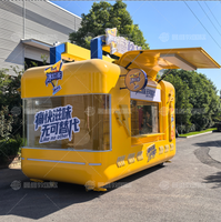 Remorque de camion de nourriture avec machine à collation à la crème glacée et équipement pour croustilles de bonbons à la gaufre-Utilisation en camping et au détail (résistant à la rouille)