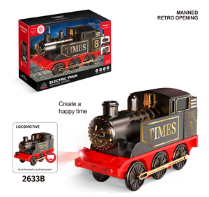 Ensemble <span class=keywords><strong>de</strong></span> Train électrique rétro Offre Spéciale en plastique ABS à piles voies ferrées maison fente jouets pour <span class=keywords><strong>enfants</strong></span> cadeaux <span class=keywords><strong>de</strong></span> noël - Product Image 6