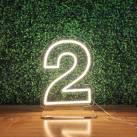 Nouveauté Erybaysign – Meilleure Qualité – Fournitures de Fête – Panneaux Lumineux LED Néon Autoportants pour Anniversaire – Décorations pour 15e Anniversaire