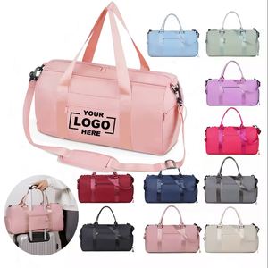 Custom Multi-functional <b>Waterproof</b> Travel Bag Large Capacity Storage Bags Sports <b>Backpack</b> Dry and Wet Separation Duffle Bag - Product Image 1