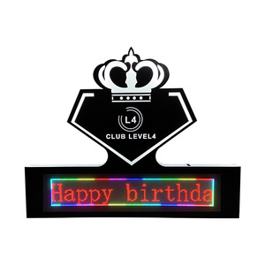Panneau lumineux LED rectangulaire à sept couleurs pour bar, KTV, fête, message de bienvenue avec design couronne - Product Image 5