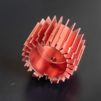 Pièces de lampe LED personnalisées CNC, série 6000, radiateur creux en alliage d'aluminium, dissipateur de chaleur circulaire avec une tolérance de 1%