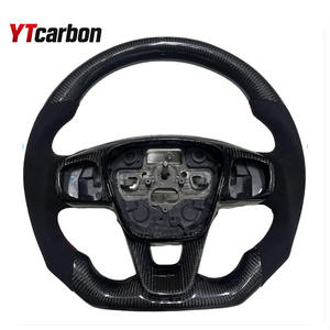 Volant en carbone YTcarbon pour Focus MK4 Fiesta MK8 Kuga Bronco Sport Escape E-Transit Maverick <span class=keywords><strong>Tourneo</strong></span> <span class=keywords><strong>Courier</strong></span> Puma - Product Image 1