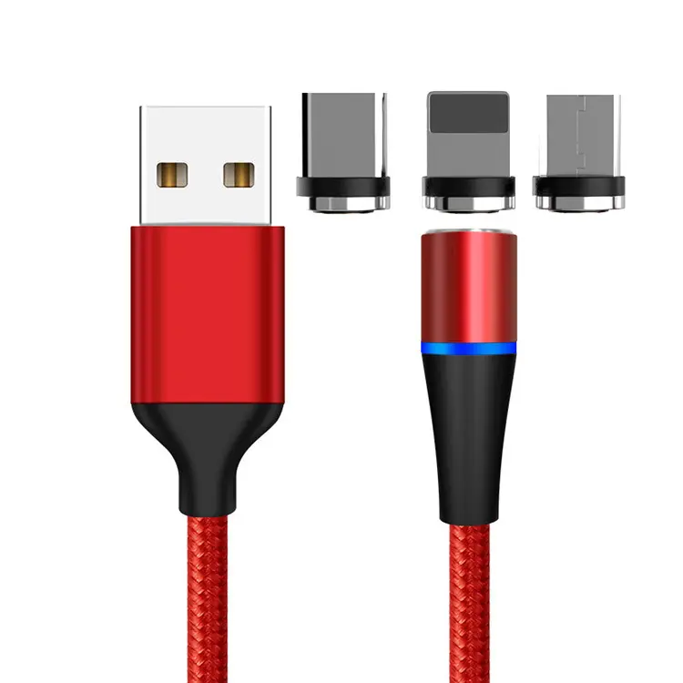 Uslion — câble USB magnétique 3A QC 3.0 pour recharge rapide et transfert <span class=keywords><strong>de</strong></span> données, cordon <span class=keywords><strong>de</strong></span> chargeur usb-c aimanté