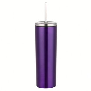 Gobelet isotherme en acier inoxydable de 20 oz avec paille à visser pour usage domestique quotidien - Product Image 3