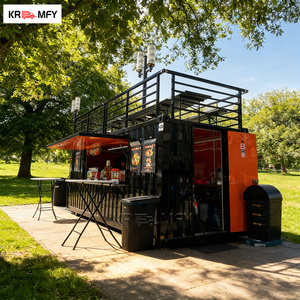 Premium Container Modular Street Food Restaurant Bar Mobile Kitchen Trailer - Product Image 1