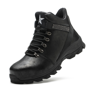 Zapatos de seguridad resistentes al agua para todas las estaciones unisex con punta de acero Botas de senderismo para hombres y mujeres para trabajo al aire libre - Product Image 1
