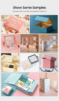 Boîte personnalisée avec couvercle et base, boîte cosmétique de luxe faite à la main, recyclable, avec doublure en éponge pour rouge à lèvres, sérum, crème pour les yeux