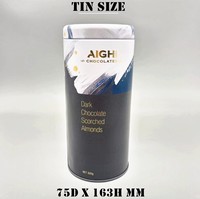 Boîte à thé en fer-blanc étanche à l'air avec insert en anneau en PE à l'intérieur du couvercle 6oz Loose Tea 66x152mm Flush Lid for Beverage
