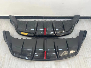 Difusor trasero estilo IM de fibra de carbono con alerón de luz adecuado para kit de carrocería T MODEL <span class=keywords><strong>Y</strong></span> faldones laterales del borde del parachoques delantero - Product Image 2