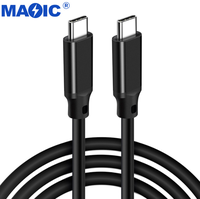 Câble USB C vers USB C mâle vers mâle 4K 60Hz PD 100W 5A/20V Charge rapide 20Gbps Cordon USB3.2 Gen2 Câble audio et vidéo