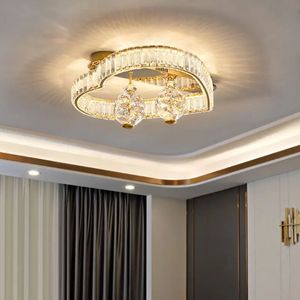 Gran oferta, iluminación de celo, luces de techo LED de cristal de lujo modernas, forma de amor creativa, interruptor de dormitorio para sala de estar montado en superficie - Product Image 2