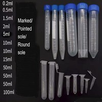 Tube à centrifuger conique transparent de 50 ml, fabriqué en PP de qualité médicale, certifié ISO9001, erreur permise de 0,01 mm