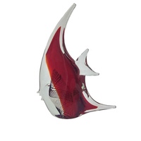 Poisson en verre coloré fait main pour la décoration intérieure du salon