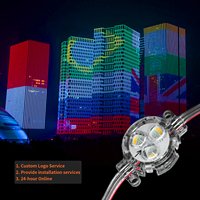Éclairage ponctuel LED d'extérieur 30mm 12V IP67, éclairage permanent de Noël, lumières LED pixel SMD5050 RGBW, bande LED intelligente