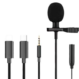 Mini microphone 3,5 mm de type C, microphone à pince portable USB Type-C 3,5 mm, <span class=keywords><strong>micro</strong></span> professionnel pour appareil photo reflex numérique et PC - Product Image 4