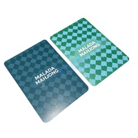 Ensemble personnalisé de 2 mélangeurs de tuiles de Mahjong 5,25" x 7,75" avec impression UV, motif diamant, pour cartes de Mahjong