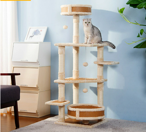OEM Fabbrica Cat Scratcher Albero di Graffiare Giocattoli Pet Mobili su misura <span class=keywords><strong>torre</strong></span> - Product Image 6