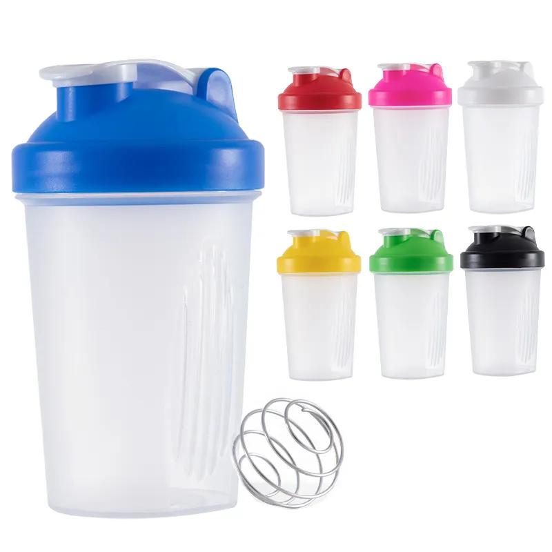 Bestseller Tazas 400ML Protein pulver Wasser flasche Kunden spezifische kalte Tassen mit Deckel Les Verre Tragbare wieder verwendbare Kaffeetasse