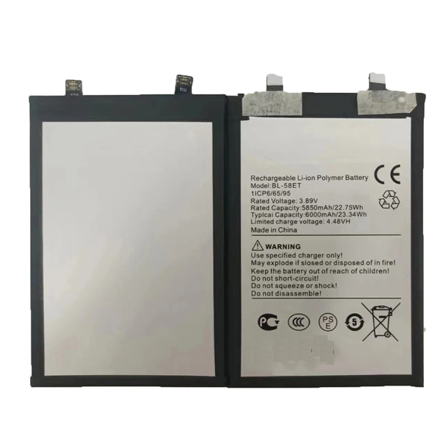 Wholesale Good Quality Replacement BL-58ET 3.8V 6000mAh Battery for Tecno Pova 5 Li-Polymer Battery
