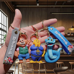Anime Zootopia Çizgi Film Figürü Judy Hops PVC Yumuşak Kauçuk Baskısız Araba Anahtarlık Çanta Süsü Toptan - Product Image 3