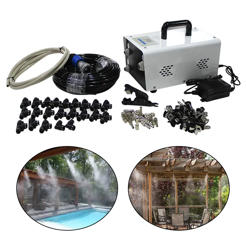 Mist Cooling System 20pcs Water Mist Nozzles Outdoor Mist System