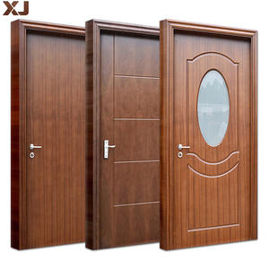 メラミンMDFウッドドア寝室用ホテルルームヴィラインテリア防水プレハングモダンデザイン価格 - Product Image 4