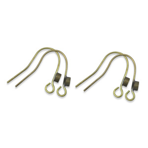 Ganchos de cobre para pendientes con forma de gota, 19 mm de longitud, para la fabricación de pendientes, accesorios de joyería - Product Image 2