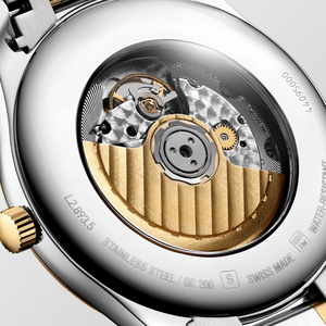 Reloj Mecánico Automático con Índices de Diamantes, Brazalete de Acero Inoxidable de Dos Tonos, Visualización de Fecha, Reloj de Pulsera Longinesing - Product Image 4