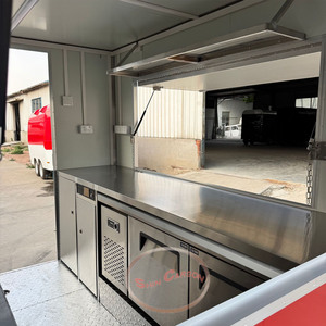 Camion mobile commercial chariot cuisine complète remorque de restauration rapide pour Hot Dog Franchise Street Van à vendre en Europe - Product Image 6