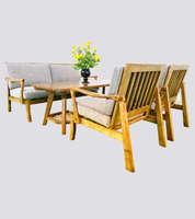 Design Holz Leinen Einzels ofa Möbel Set Couch Wohnzimmer Sofa