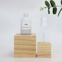 Flacon compte-gouttes en plastique PETG de 50 ml avec dégradé blanc, bouton poussoir, capacité de 1,67 oz, impression sérigraphique