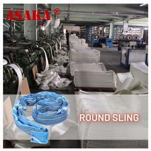 Hàng hóa dây đeo Polyester Asaka Thiết bị nâng 2ton 2Meter vô tận Vòng Sling Máy làm - Product Image 2